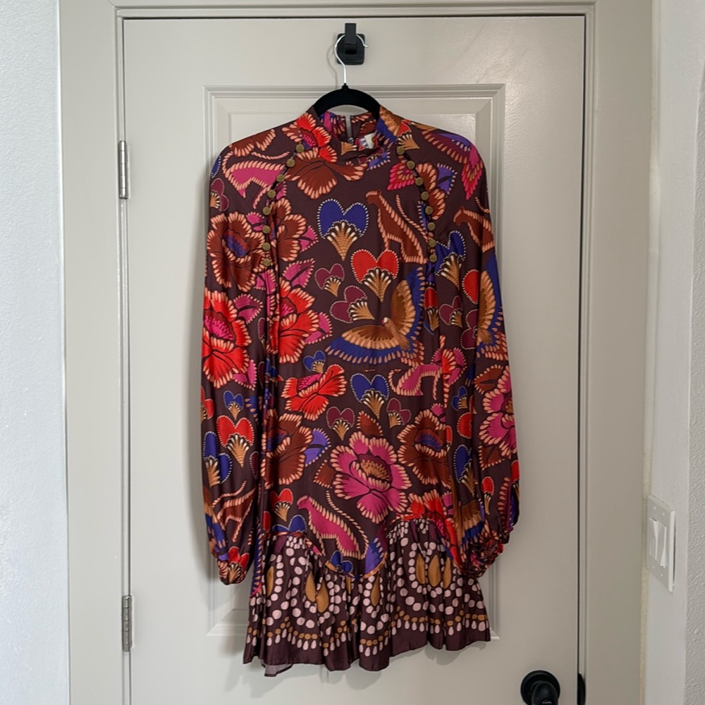 Farm Rio Floral Fit and Flare dress, S